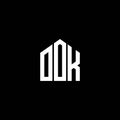 OOK letter logo design on BLACK background. OOK creative initials letter logo concept. OOK letter design.OOK letter logo design on