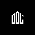 OOL letter logo design on BLACK background. OOL creative initials letter logo concept. OOL letter design.OOL letter logo design on