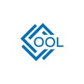 OOL letter logo design on white background. OOL creative circle letter logo concept