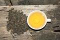 Oolong hot tea cup hot drink for morning Royalty Free Stock Photo