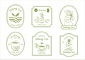 Oolong tea badge design