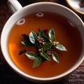 Oolong tea, Black chinese tea, with dried leaves for brewing