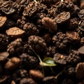 Oolong tea, Black chinese tea, with dried leaves for brewing