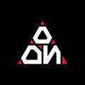 OON triangle letter logo design with triangle shape. OON triangle logo design monogram. OON triangle vector logo template with red Royalty Free Stock Photo