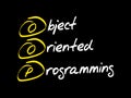 Object Oriented Programming Royalty Free Stock Photo
