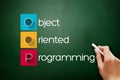 OOP - Object Oriented Programming acronym Royalty Free Stock Photo