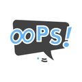 Oops Bubble Icon Image.