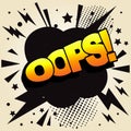 Oops Comic Text Royalty Free Stock Photo