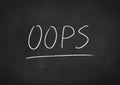Oops Royalty Free Stock Photo