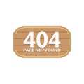 Oops 404 error page not found sign Royalty Free Stock Photo