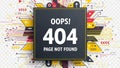 Oops! 404 page not found Royalty Free Stock Photo