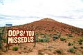 OOPS ! YOU MISSED US Arizona landscape U S A Royalty Free Stock Photo