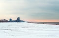 Oostende Beach in the Snow, Belgium