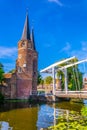 Oostpoort gate leading to the Dutch city Delft, Netherlands