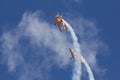 Oostwold, Netherlands May 25, 2015: Breitling Wingwalkers at Oostwold Airshow