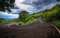 Ooty Hill curve road tamilnadu Royalty Free Stock Photo