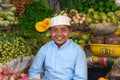 Muslim boy in Ooty vegetables market, India