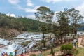 Ooty, India - March 14, 2016: Pykara waterfalls flows through Murkurti, Pykara and Glen Morgan dams