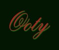 Ooty place name written in typography. Ooty in india tourism place