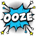 ooze Pop art comic speech bubbles book sound effects