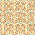 Op art concentric circles seamless pattern. Vector retro style illustration for wrapping, fabric, textile, wallpaper design Royalty Free Stock Photo