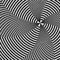 Op art line movement black and white