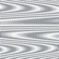 Op art, moire pattern. Relaxing hypnotic background with geometric black lines. Royalty Free Stock Photo