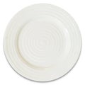 Op view of blank dish isolated on a white background.