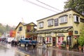 The Opa Sushi Restaurant at Cow Bay Road, Prince Rupert, BC. Royalty Free Stock Photo