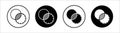 Opacity flat line icon set. Opacity Thin line illustration vector