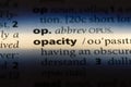 opacity