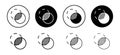 Opacity vector icon set collection. Opacity Outline flat Icon