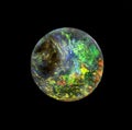 Opal gem stone round Royalty Free Stock Photo