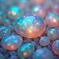 Polished opal gemstone Royalty Free Stock Photo