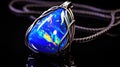 opal iridescent blue Royalty Free Stock Photo
