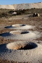 Opal mining holes