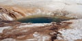 Opal Pool in the Midway Geyser Basin in Yellowstone National Park in Wyoming Royalty Free Stock Photo