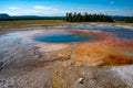 Opal pool in Yellowstone national park Royalty Free Stock Photo