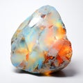 Luminous Opal Rock: A Symbolist Creation In Warmcore Hues