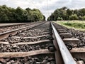 Railway receding into the distance