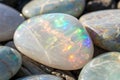 Opalescent gemstone texture abstract Royalty Free Stock Photo