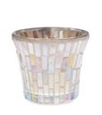 Opalescent Jar Candle Holder