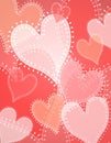 Opaque Quilt Patch Hearts Background