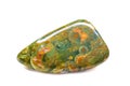 Opaque tumbled ocean jasper colourful chalcedony crystal