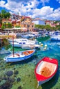 Opatija, Croatia. Popular tourist resort on Adriatic Sea coastline