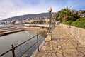 Opatija. Lungomare seafront walkway in Opatija Riviera view