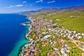 Opatija Riviera panoramic scenic coastline aerial view