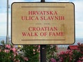 Opatija`s sidewalk Lungo mare, Croatian Walk of Fame, Croatia, Europe