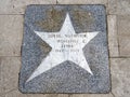 Opatija`s sidewalk Lungo mare, Croatian Walk of Fame, Dorde Novkovic, Croatia, Europe