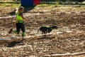 OPATOV, CZECHIA - September 5 2020: Hard Dog Race, difficult obstacle race for the public in tandem with the dog